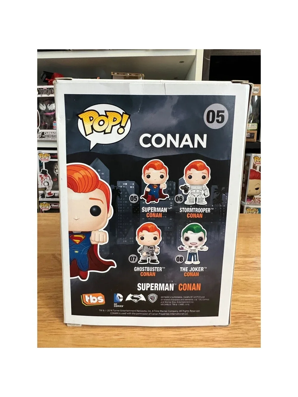 OFFICIAL SDCC VAULTED LIMITED EDITION Conan O'Brien as Superman Funko Pop #05 DC